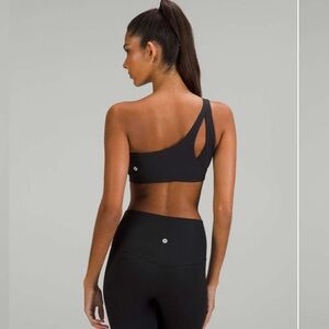 Lululemon Ribbed Nulu Asymmetrical Yoga Bra Light Support, A/B Cup 2